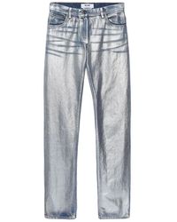 MSGM - Jeans ,Blauw ,Katoen Straight Jeans - Lyst
