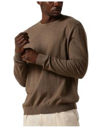 SELECTED - Truien & Vesten ,Bruin ,Bruine Crew Neck Sweater Vest - Lyst