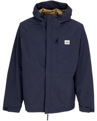 Element - Jassen ,Blauw ,Wind- En Waterdichte Jas Met Verstelbare Capuchon - Lyst