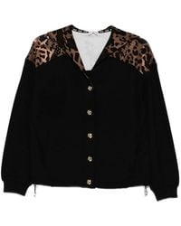 Liu Jo - Schicker Schwarz Braun Sweatshirt Aw25 - Lyst