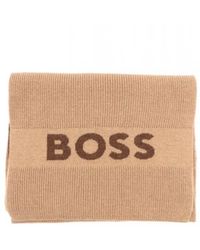 BOSS - Accessoires ,Bruin ,Wol Elio Sjaal - Lyst