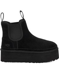 UGG - Neumel Suede Platform Chelsea Boots - Lyst