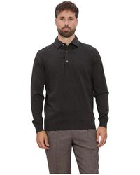 Profuomo - Polo One Piece Ls Basic - Lyst