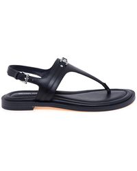 Michael Kors - Mandy Leder T-Riemchen Sandale - Lyst