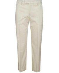 PT Torino - Pantalones de algodón con cierre de cremallera - Lyst