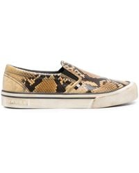 Bally - Schoenen ,Bruin ,Leer Bruine Slip-On Sneakers - Lyst