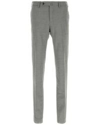 PT Torino - Broeken ,Grijs ,Katoen Stretch Katoen Chino Broek - Lyst