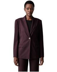 Pinko - Jassen ,Bruin ,Polyester Umbrella Jacket - Lyst