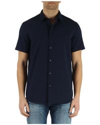 Armani Exchange - Camicia regular fit in cotone seersucker - Lyst