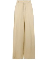 120% Lino - Wide Trousers - Lyst