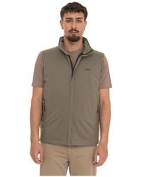BOSS - Jassen ,Groen ,Polyester Ow Lite-X Vest - Lyst