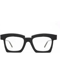 Kuboraum - Schwarze Matte Eckige Brille Rx - Lyst