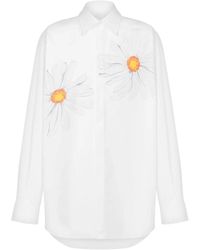 Moschino - Shirt With Floral Motif - Lyst