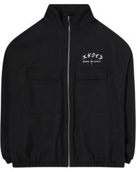 Edwin - Jassen ,Zwart ,Polyester Zwarte Jas - Lyst