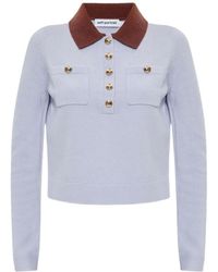 Self-Portrait - Round-Neck Knitwear - Lyst
