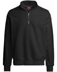 Parajumpers - Hoodies & Sweatvesten ,Zwart ,Katoen Broad Peak Half Zip Sweatshirt - Lyst
