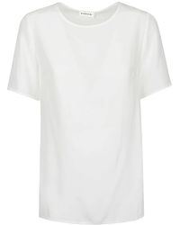 P.A.R.O.S.H. - Mouwloze Top Met Ronde Hals - Lyst