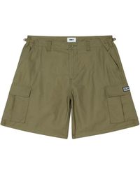 Obey - Korte Broeken ,Groen ,Katoen Cargo Shorts - Lyst