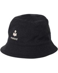 Isabel Marant - Schwarzer Logo Bucket Hat Stilvolles Accessoire - Lyst