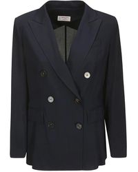 Alberto Biani - Georgette double-breasted jacket - Lyst