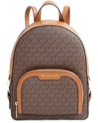 Michael Kors - Stylischer Leder-Rucksack Mit Goldenen Akzenten - Lyst