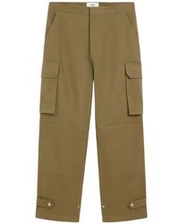 Ami Paris - Broeken ,Bruin ,Katoen Cargo Broek - Lyst