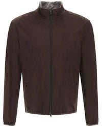 Herno - Suede Effect Jacket - Lyst