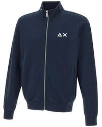 Sun 68 - Track Zip Basic Fleece - Lyst