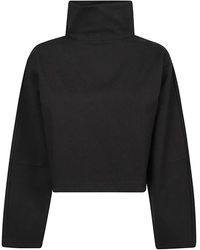 STAUD - Schwarzes Ärmelloses Top Aus Viskosemischung - Lyst