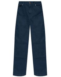 Versace - Broeken ,Blauw ,Nylon Carpenter Broeken - Lyst