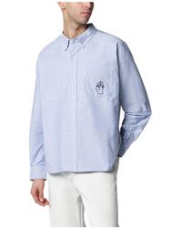 Brain Dead - Bbc Selvedge Oxford Button Up Shirt - Lyst