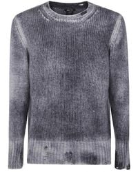 Avant Toi - Kaschmir Seiden Pullover Mit Zerstörten Kanten - Lyst
