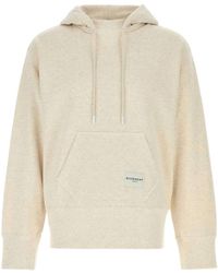 Givenchy - Hoodies & Sweatvesten ,Wit ,Katoen Melange Katoenen Sweatshirt - Lyst