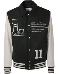 Les Deux - Jassen ,Zwart ,Varsity Wool Jacket - Lyst