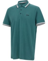HUGO - Tops ,Groen ,Katoen Paddy Polo Shirt - Lyst