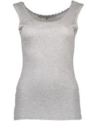 Silvian Heach - Grijze Tanktop Met Brede Schouders - Lyst