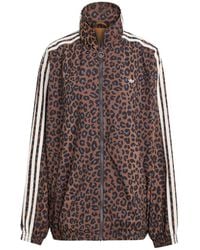 adidas - Luipaardprint Sweater Met Ritssluiting - Lyst