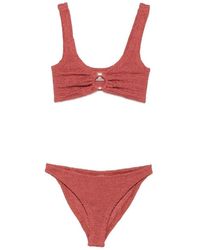Hunza G - Badmode ,Rood ,Nylon Julia Bikini - Lyst