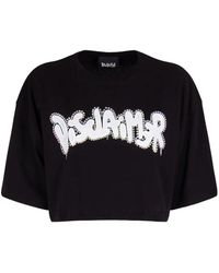 DISCLAIMER - Tops ,Wit ,Katoen Crop Jersey Top Urban Style - Lyst