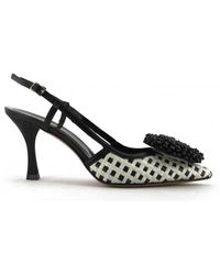 Gianmarco F. - Raffia Slingback Pump - Lyst