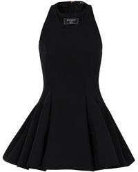 Balmain - Minikleid Mit Logo-Patch - Lyst