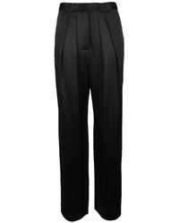 Rochas - Broeken ,Zwart ,Rayon Broek - Lyst