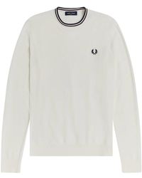 Fred Perry - Round-Neck Knitwear - Lyst