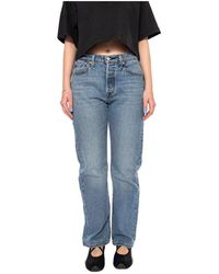 Levi's - Jeans ,Blauw ,Katoen 501 Curve Straight Jeans - Lyst