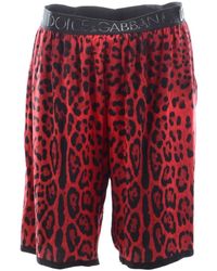 Dolce & Gabbana - Pantaloncini sportivi con stampa animale - Lyst