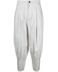 Issey Miyake - Plissierte Cascade Hose - Lyst