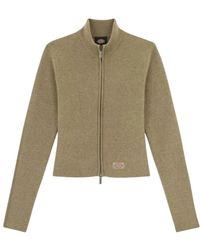 Dickies - Truien & Vesten ,Groen ,Rib Zip-Th Jas - Lyst