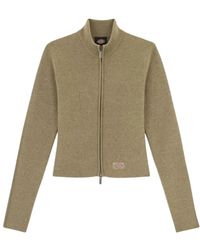 Dickies - Truien & Vesten ,Groen ,Rib Zip-Th Jas - Lyst