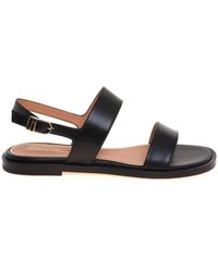 Santoni - Flache Sandale - Lyst