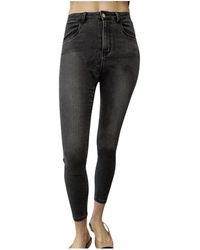Liu Jo - Jeans ,Zwart ,Denim Zwarte Denim Jeans Met Grijze Fade - Lyst